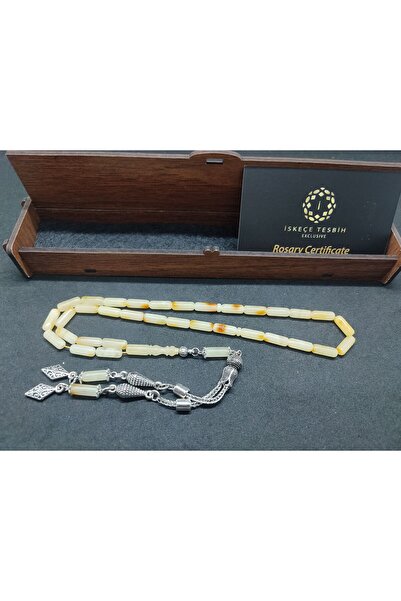 İskeçe Tesbih Silver Tassel with Wooden Gift Box 9.39 Gr. Kaliningrad Russian...