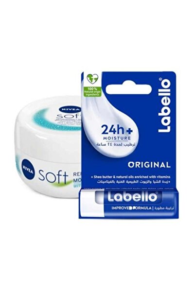 SOFT مرطب شفاه لابيللو + كريم نيفيا 200 مل