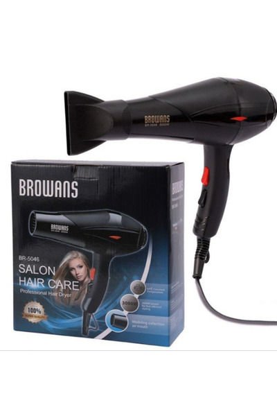 BROWNS Επαγγελματικό στεγνωτήριο μαλλιών BR-5046, 3000W, κρύος αέρας, ρύθμιση...