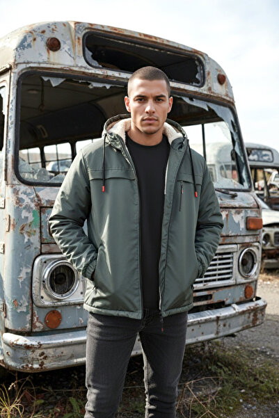 FLUEND MODA Winter Fur Lined Waterproof and Windproof Coat