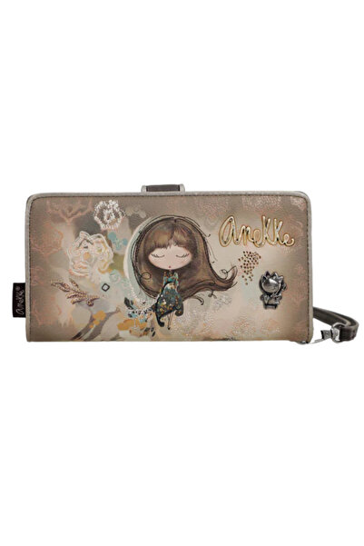 Anekke Casual wallet, women, 41709-901, beige, -leather