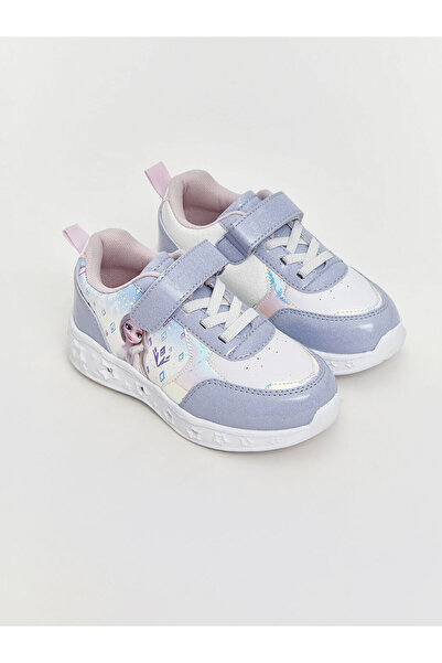 LC Waikiki Stilinizi Bize Bırakın | Frozen Baskılı Tabanı Işıklı Kız Çocuk Spor Ayakkabı