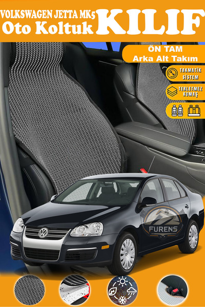 STS Oto Aksesuar غطاء مقعد سيارة فولكس فاجن جيتا Mk5 متوافق مع سلسلة بلاك بري...