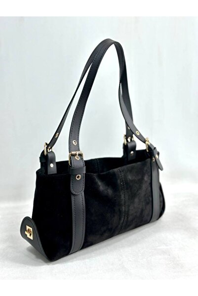 My Easy Shop Geanta de dama Geanta de umar din piele intoarsa autentica