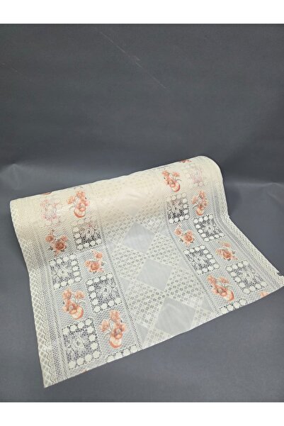 Başak Ev Tekstili Pvc Corner Lace Shelf and Cabinet Cover Runner