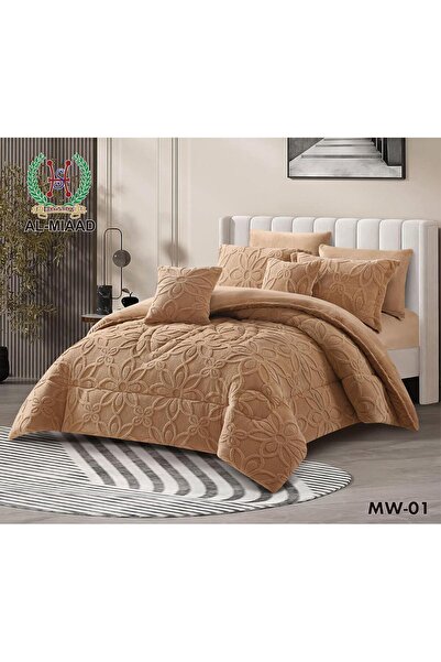 Generic BMW winter double bed sheet, soft velvet, 8 pieces