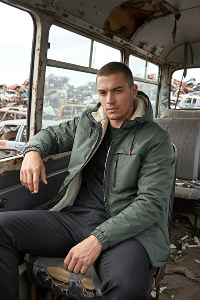 FLUEND MODA Winter Fur Lined Waterproof and Windproof Coat