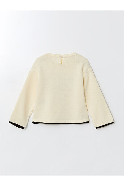 LC Waikiki Lcw Kids Crew Neck Embroidered Girls' Knit Sweater