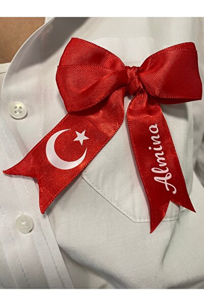 homecandleglow 29 Ekim Kişiye Özel Kadın Broş Kişiselleştirilebilir Kırmızı K...