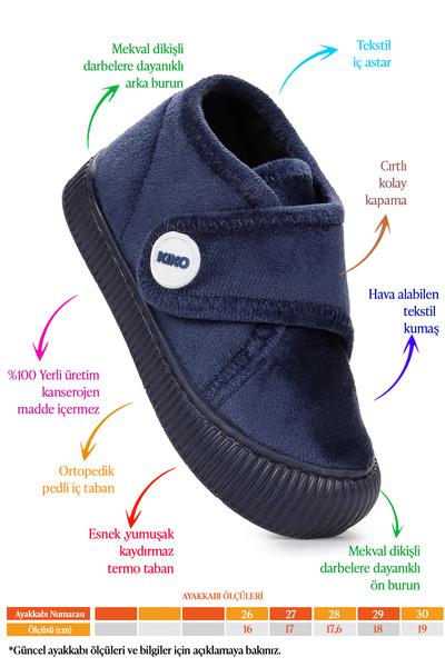 Kiko Kids Petri Daily Boys' Home School Nursery Slippers