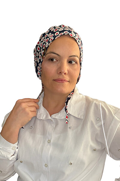 Çimen Butikk Pamuklu Poplin Cerrahi Bone Çiçek Desenli ve Ayarlanabilir | Has...