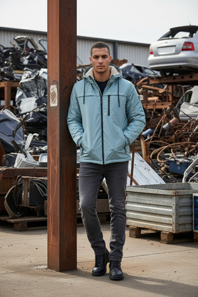 FLUEND MODA Winter Fur Lined Waterproof and Windproof Coat