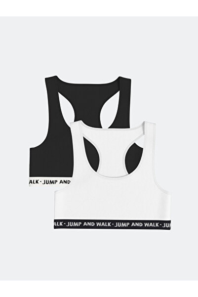 LC Waikiki Seray New Season Printed Girls' Bustier 2-Piece Set