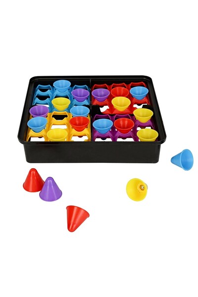 dalip 4 Hats Off Interactive Children's Game - Board, Hat Figures, Ages 3+, Multicolor