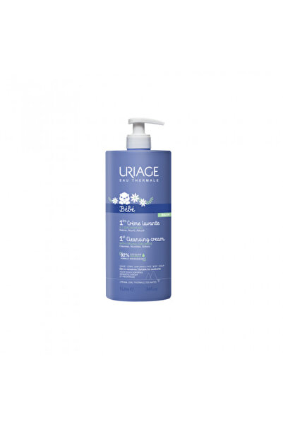Uriage Cremă de curățare 2 în 1 pentru copii, 1er Bebe, 1000 ml, Cremă de cur...