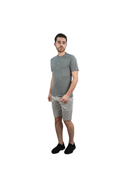 Giordano Men's Cotton Jersey Slim Fit Henley Tee