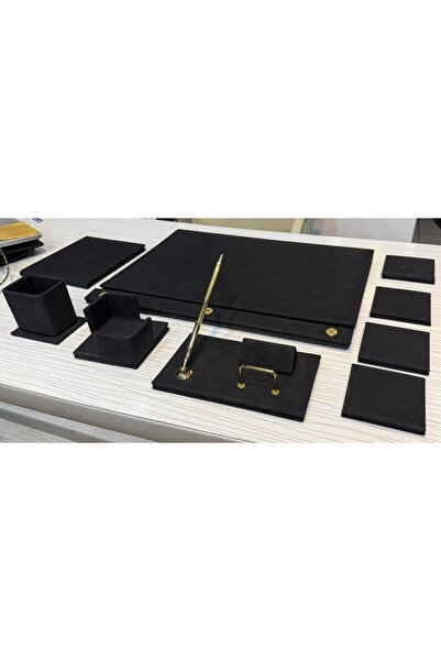 ak koçak mobilya sümen takımı 9 parça ( renk süet siyah)