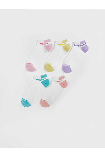 LC Waikiki Nevavm Lcw Dream Ecru Patterned Girls' Booties Socks with a Differ...