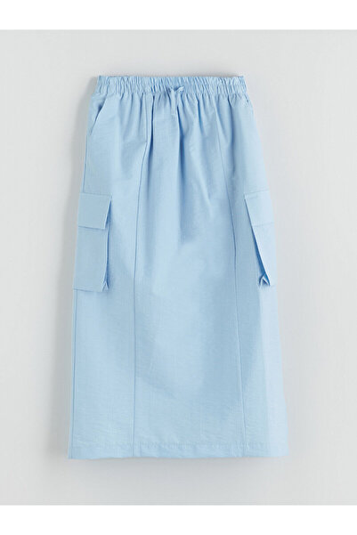 LC Waikiki LCW Kids Синя пола с ластична талия за момичета