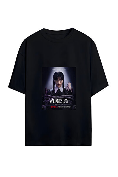 GraffTee TRICOU UNISEX OVERSIZE DIN BUMBAC WEDNESDAY