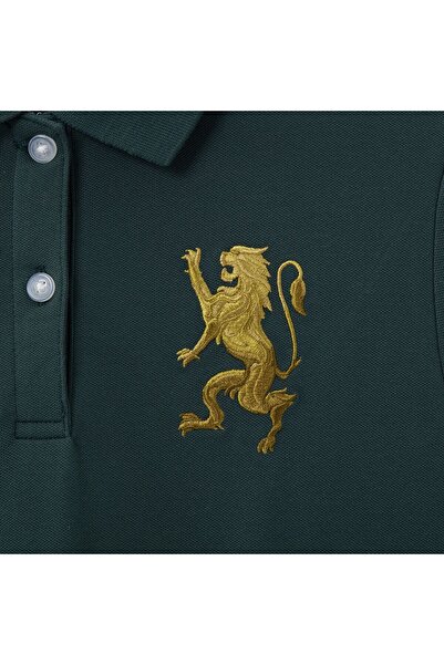 Giordano Women's Cotton Lycra 3D Lion Embroidery Polo