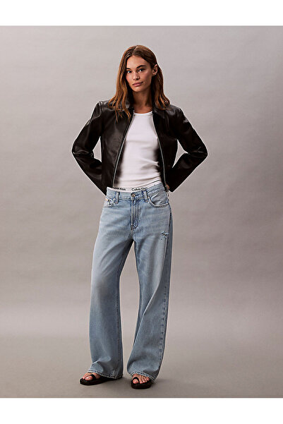 Calvin Klein Kadın Low Rise Baggy Jean Pantolon