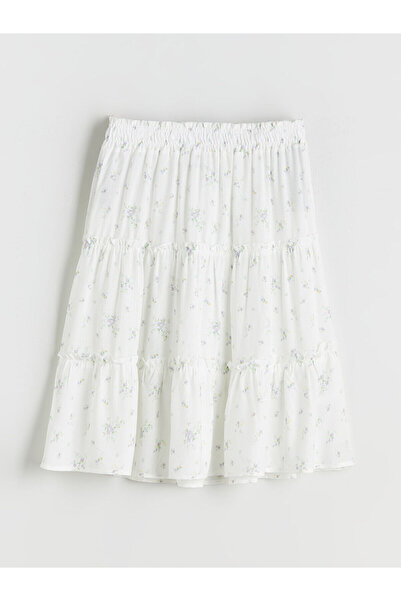 LC Waikiki Özmarka Fusta pentru fete cu talie elastică și imprimeu floral, se...