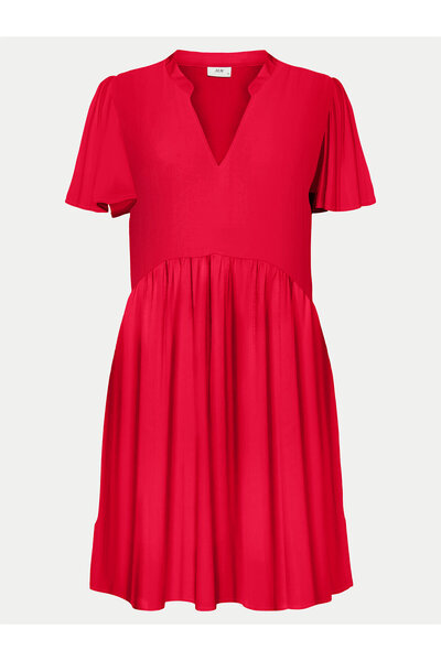 JDY Γυναικείο Καλοκαιρινό Φόρεμα 15257228 Κόκκινο