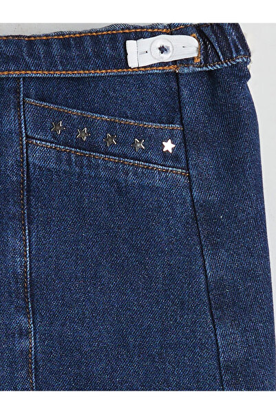 LC Waikiki Peak Yeni Sezon Külotlu Çoraplı Kız Çocuk Jean Etek