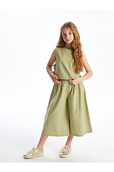 LC Waikiki Özmarka Yeni Sezon Beli Lastikli Kız Çocuk Kapri