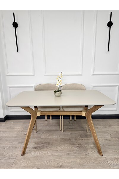 ECCES BB 80 x 140 Mutfak Masası Krem MDF Salon ve Mutfak Masası Yemek Masası