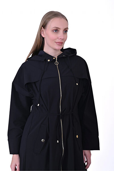 Invee İNVEE 6830 Siyah Trenç