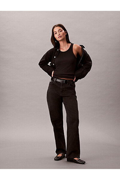 Calvin Klein Women's High Rise Straight Jean Pants