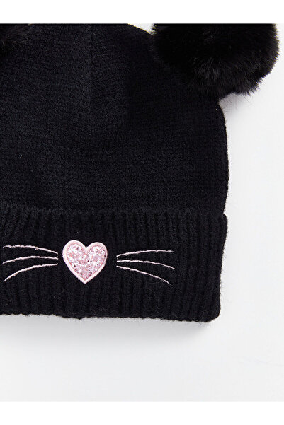 LC Waikiki Sparkling Choices | Heart Embroidered Girl's Beret