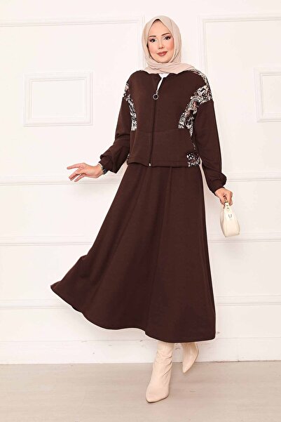 EBRUTESETTÜR Garni Detailed Cropl Skirt Set