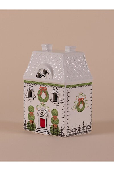 RİVO HOME DECOR Dekoratif Led Işıklı Yılbaşı Evi 10x7x15 cm