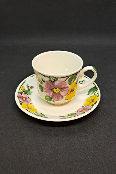 ABBETC Ceranova Winterling Vintage Porcelain Tea Cup 2 Pieces 140 ml