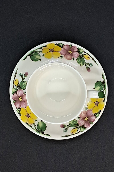 ABBETC Ceranova Winterling Vintage Porcelain Tea Cup 2 Pieces 140 ml