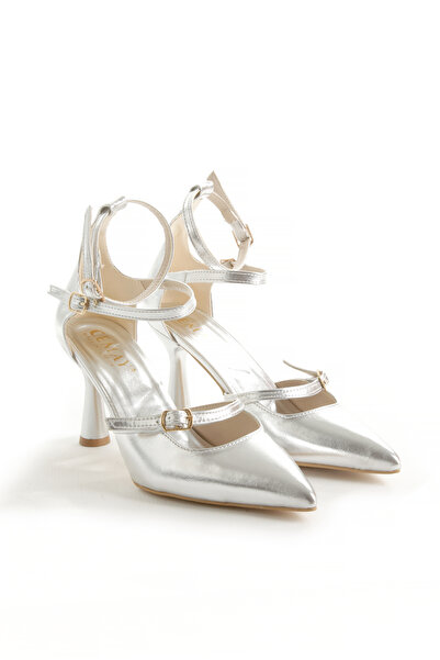 CEMAY Pointed Toe Closed Back 9cm Painted Heel New Season Classic Shoes