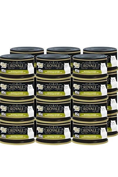 Fancy Feast Cat Food (Pack of 24) - Mixed Seafood & Chicken in Tuna Broth 85g