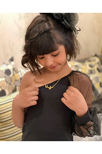 Black Season Kids Necklace | Gold or Silver Plated | Black Season
