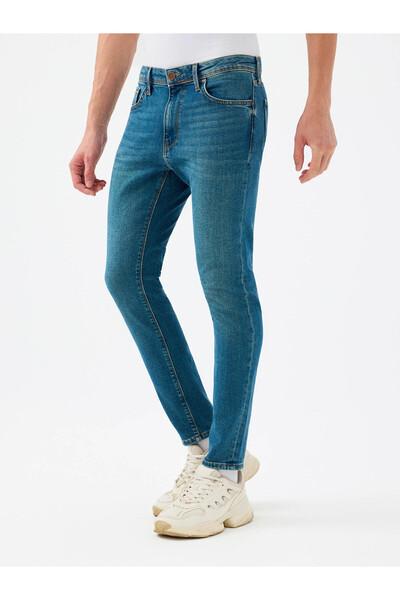 Loft Ανδρικό τζιν παντελόνι Justin Skinny Fit Blue Lf2037021