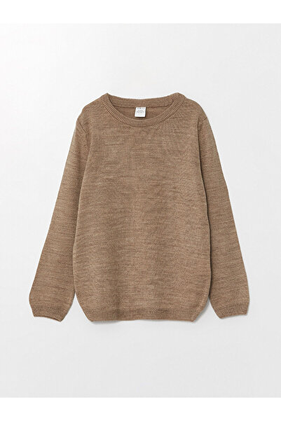 LC Waikiki Základní dívčí pletený svetr s dlouhým rukávem Crew Neck s dlouhým...