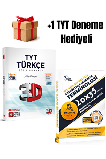 Doktrin Yayınları 3D 2026 TYT Türkçe Soru Bankası ve ve 20x35 Paragraf Deneme (2 Kitap) +1 TYT Deneme Hediyeli