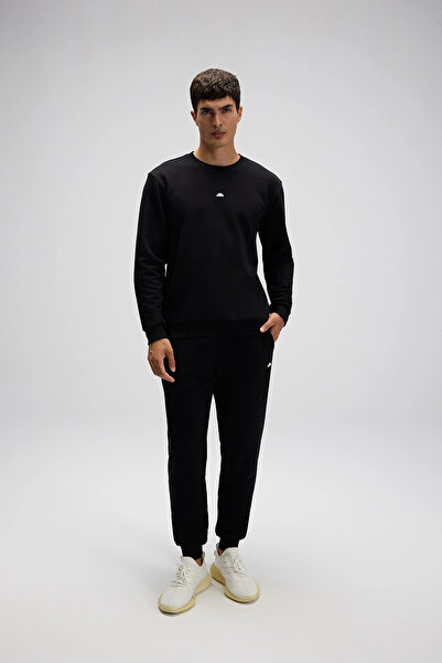 Ellesse Βαμβακερό παντελόνι με κανονική εφαρμογή και κανονική μέση με ριμπάνι στο πόδι Ανδρικό παντελόνι EM554