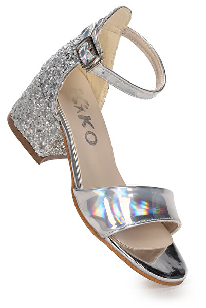 Kiko Kids Sheila Ayna Pine Daily Girl's 3 cm Heeled Sandals Evening Dress Shoes