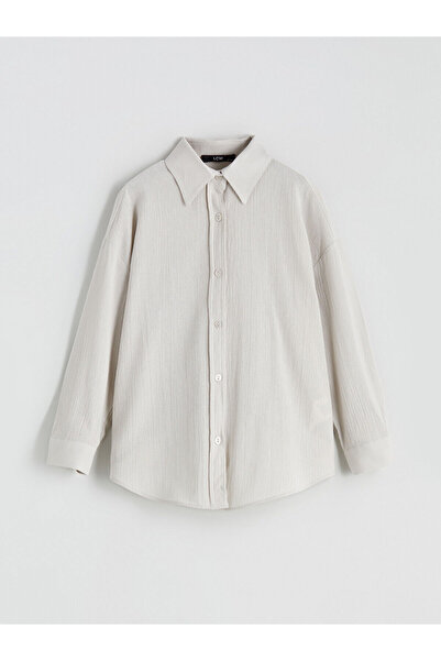 LC Waikiki Özmarka Новий сезон Довгорукава дівчача сорочка з фактурною тканиною