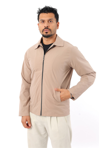 Rodrigo Men's Sports Seasonal Lined Zippered Waterproof Windproof Raincoat