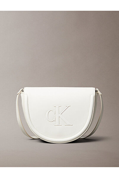 Calvin Klein Women's Bold Ck Saddle Crossbody Bag