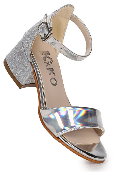 Kiko Kids Sheila Ayna Sand Daily Girl's 3 cm Heeled Sandals Evening Dress Shoes